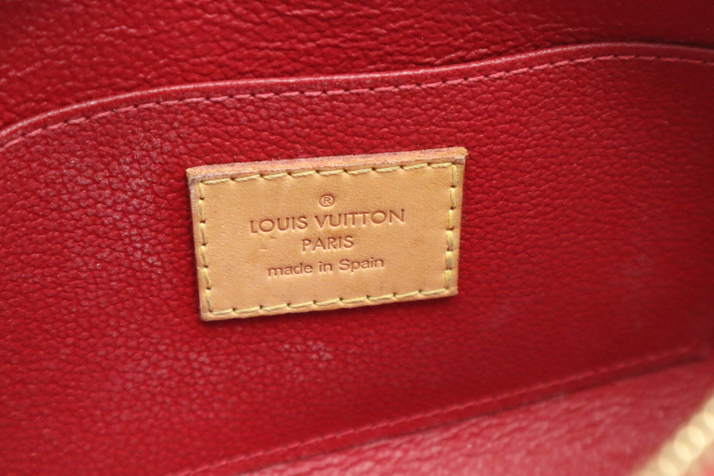 Louis Vuitton Pochette Cosmetique in Red and Pomme D'Amour Vernis
