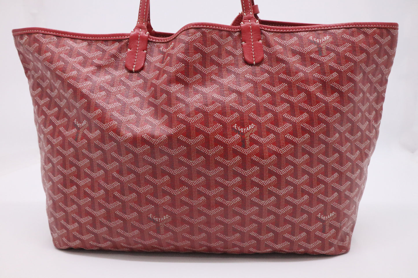 Goyard Saint Louis PM in Red Goyardine Canvas
