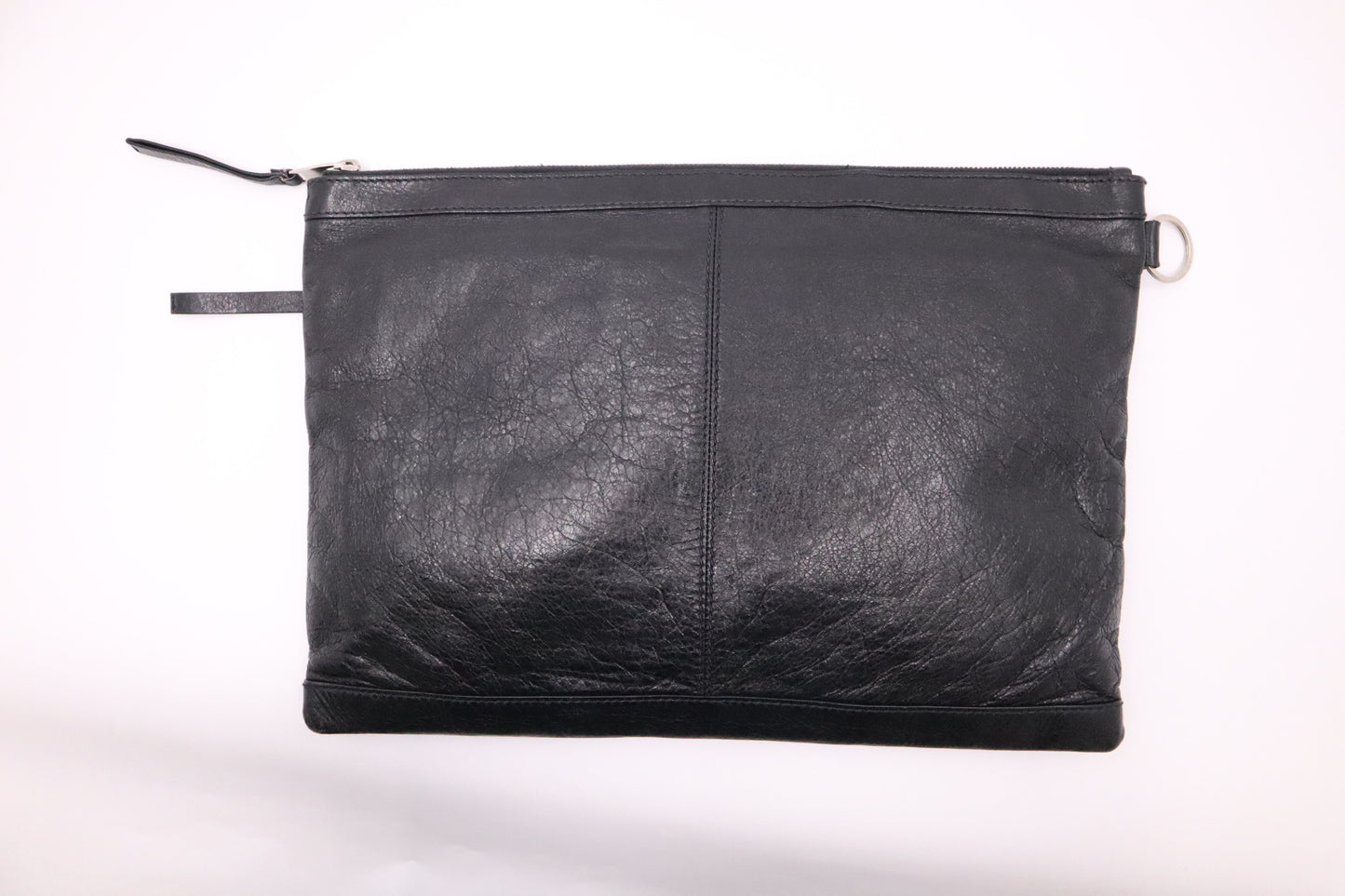 Balenciaga Le Cagole Clutch in Black Leather