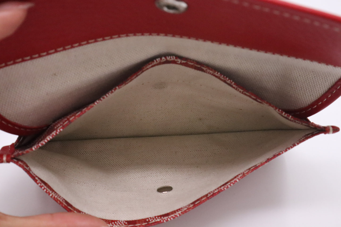 Goyard Saint Louis PM in Red Goyardine Canvas