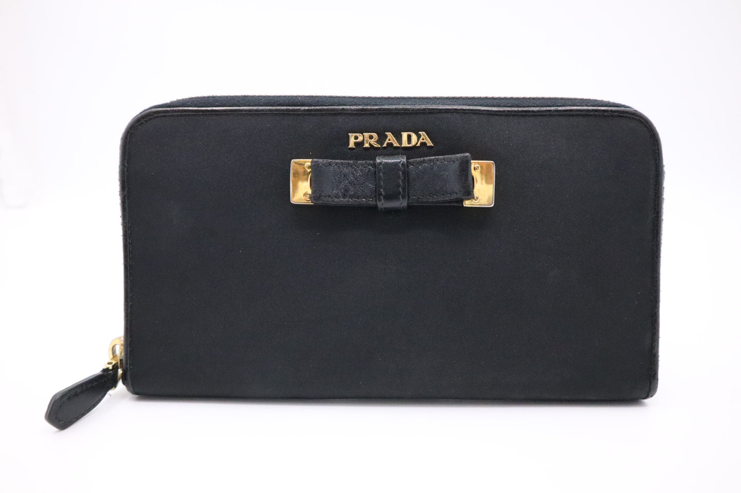 Prada Long Wallet in Black Nylon