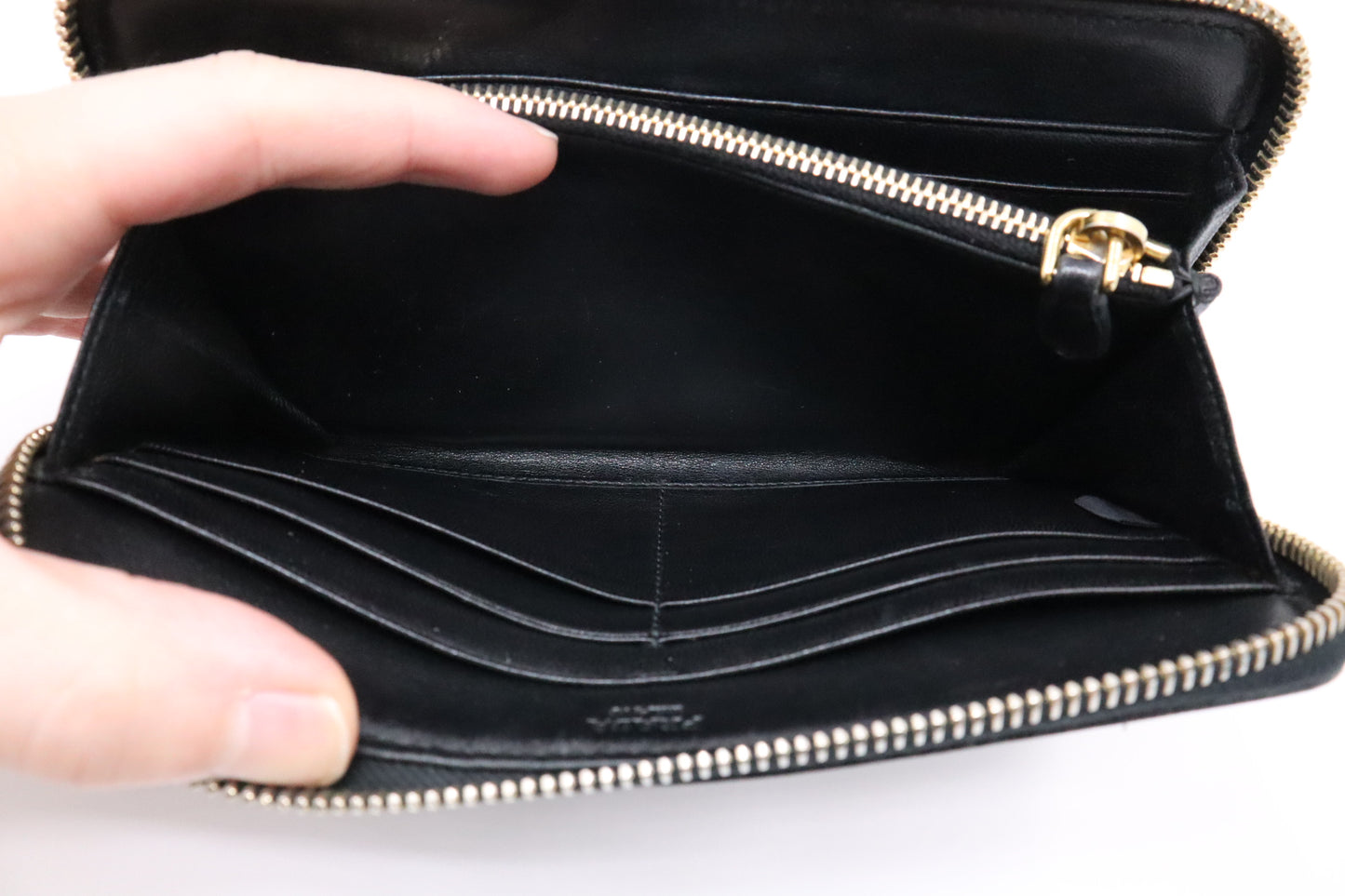 Prada Long Wallet in Black Nylon