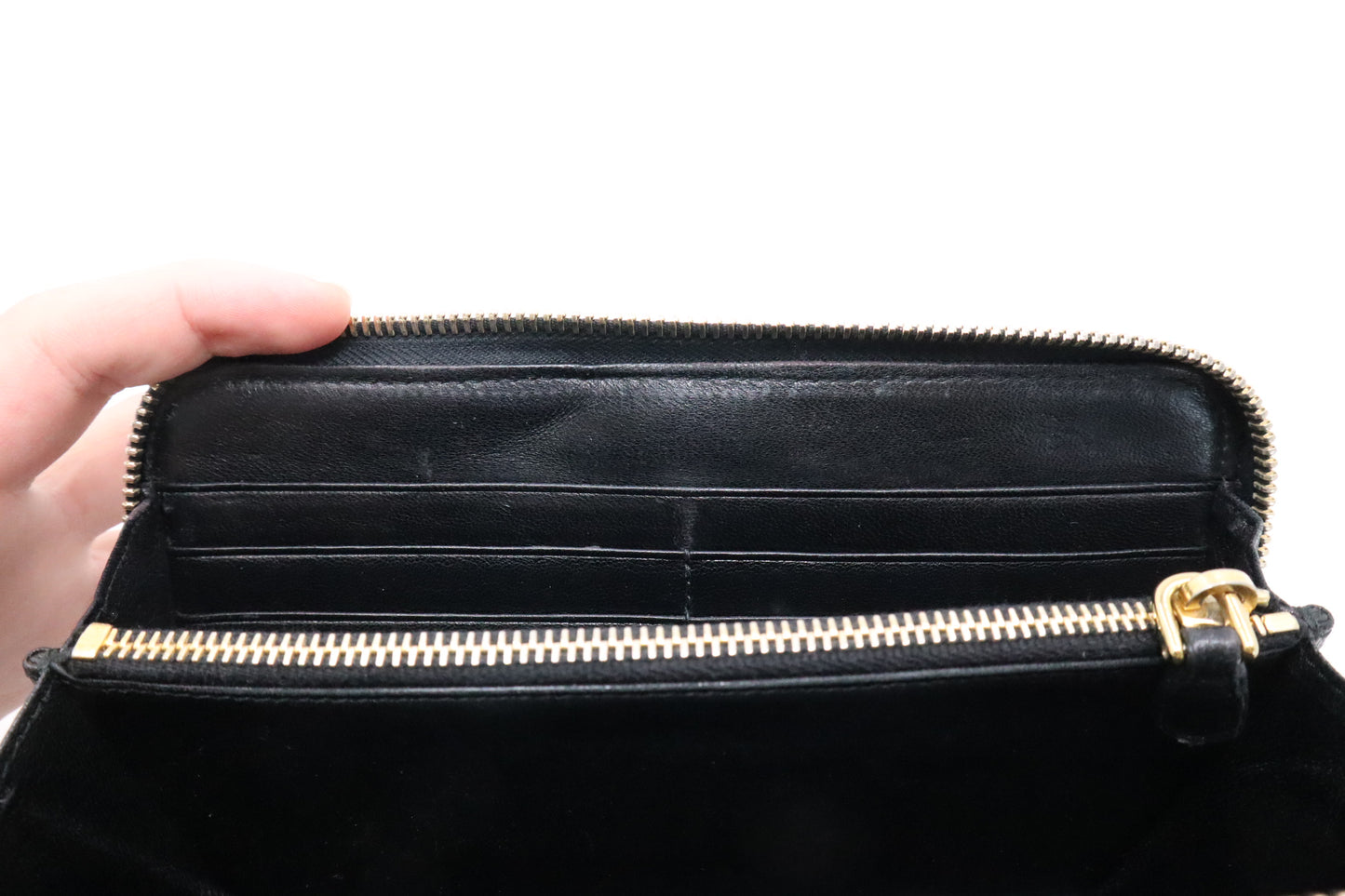 Prada Long Wallet in Black Nylon