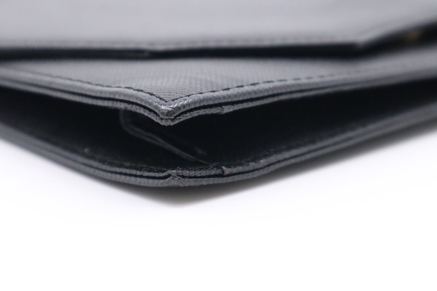 YSL Saint Laurent Clutch in Black Leather