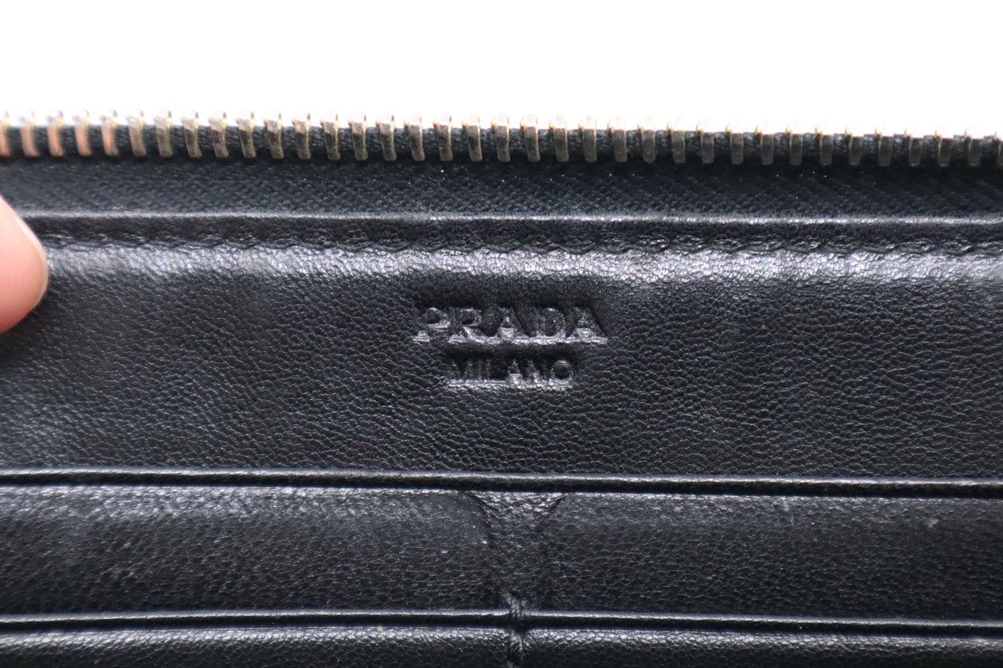 Prada Long Wallet in Black Nylon