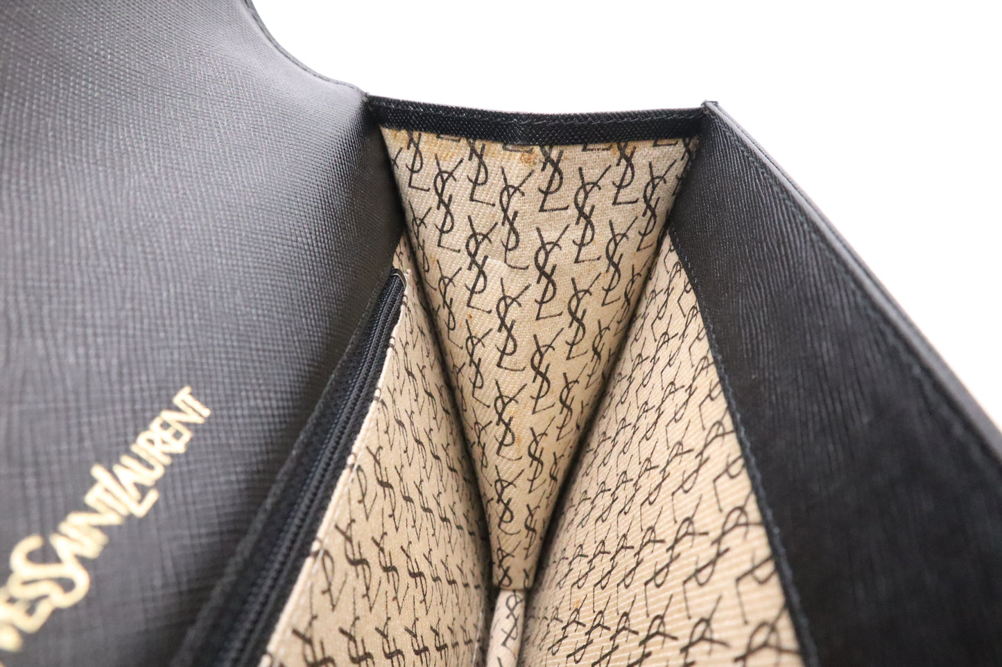 YSL Saint Laurent Clutch in Black Leather