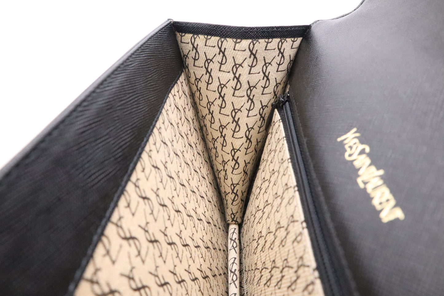 YSL Saint Laurent Clutch in Black Leather