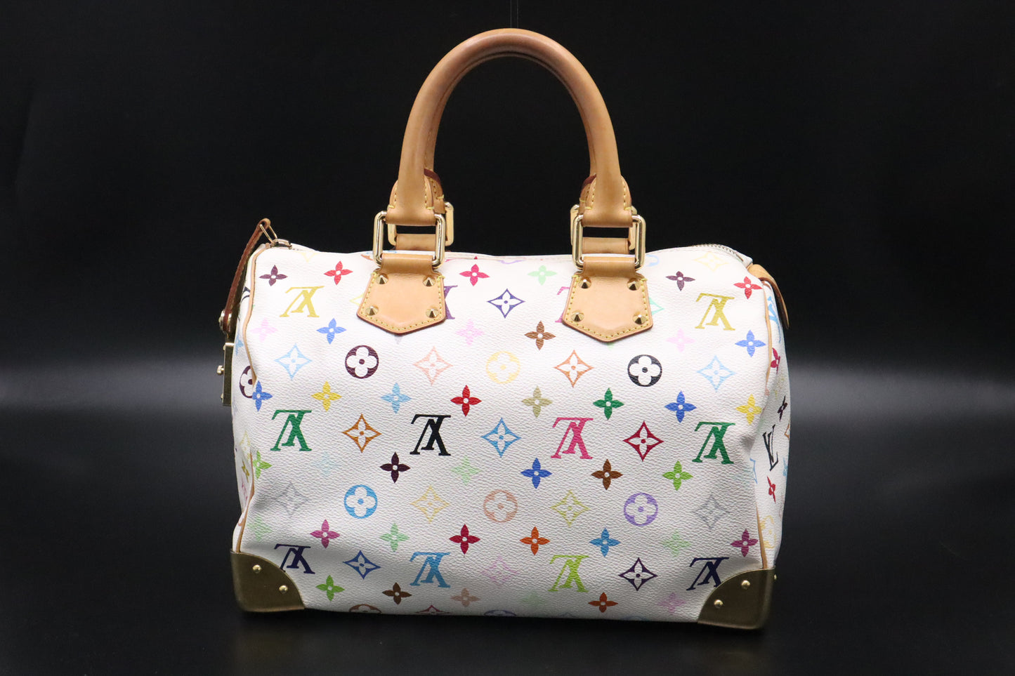 Louis Vuitton Speedy 30 in White Multicolor Canvas