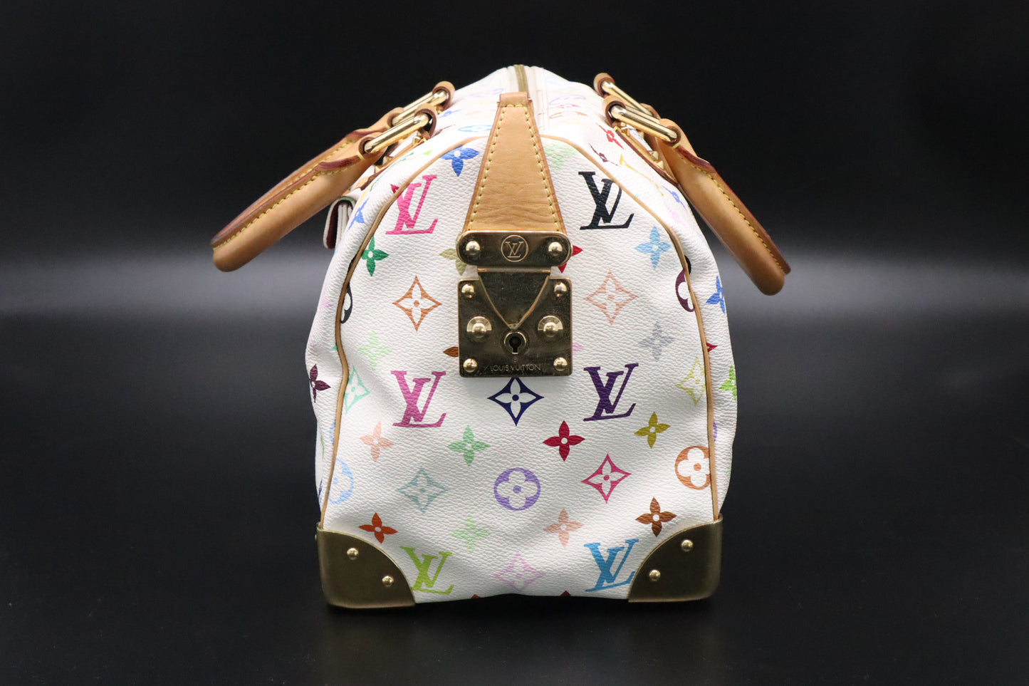 Louis Vuitton Speedy 30 in White Multicolor Canvas