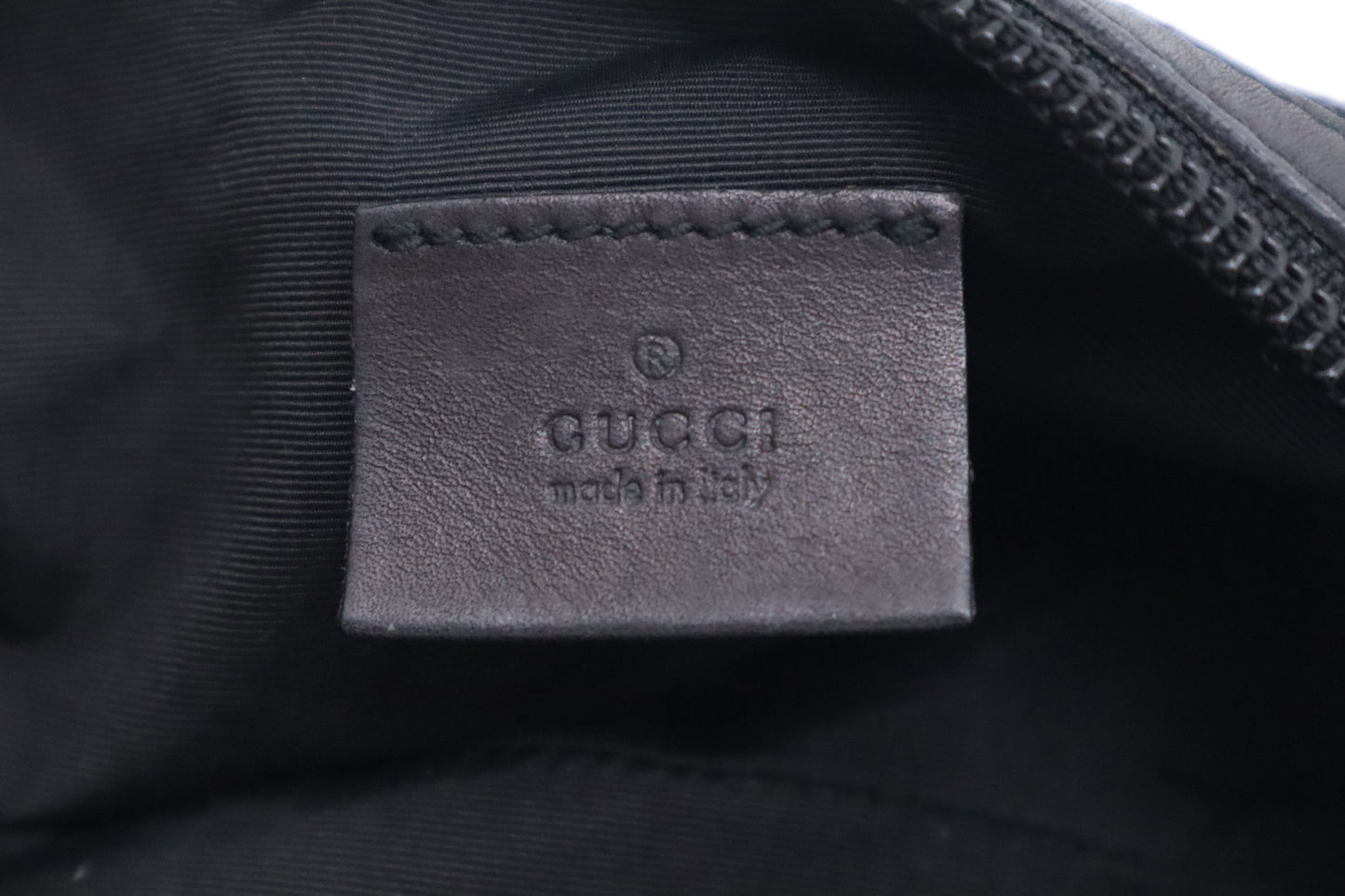 Gucci Pouch in Black Canvas