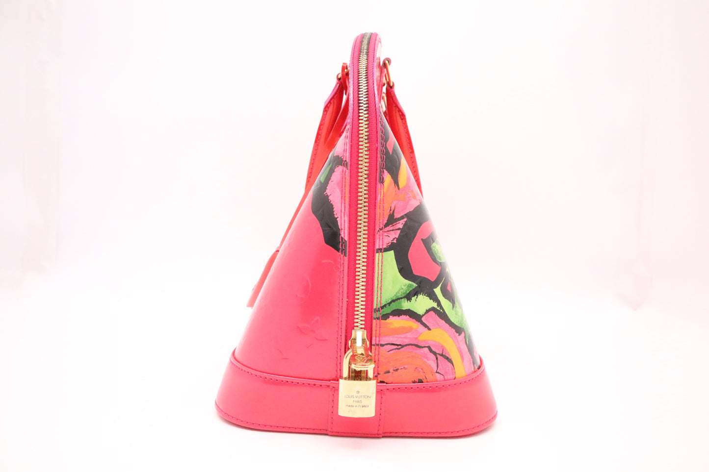 Louis Vuitton x Stephen Sprouse Alma GM in Pink Roses Vernis Leather
