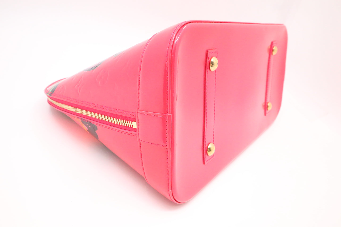 Louis Vuitton x Stephen Sprouse Alma GM in Pink Roses Vernis Leather