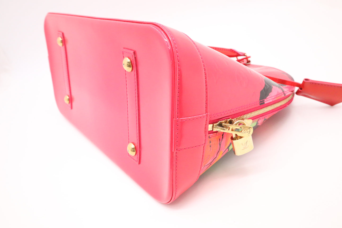 Louis Vuitton x Stephen Sprouse Alma GM in Pink Roses Vernis Leather