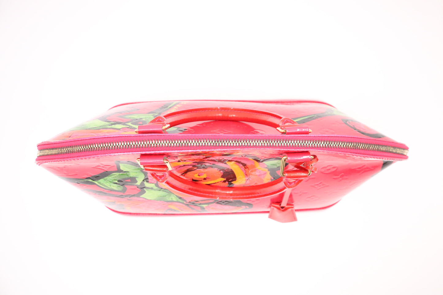 Louis Vuitton x Stephen Sprouse Alma GM in Pink Roses Vernis Leather