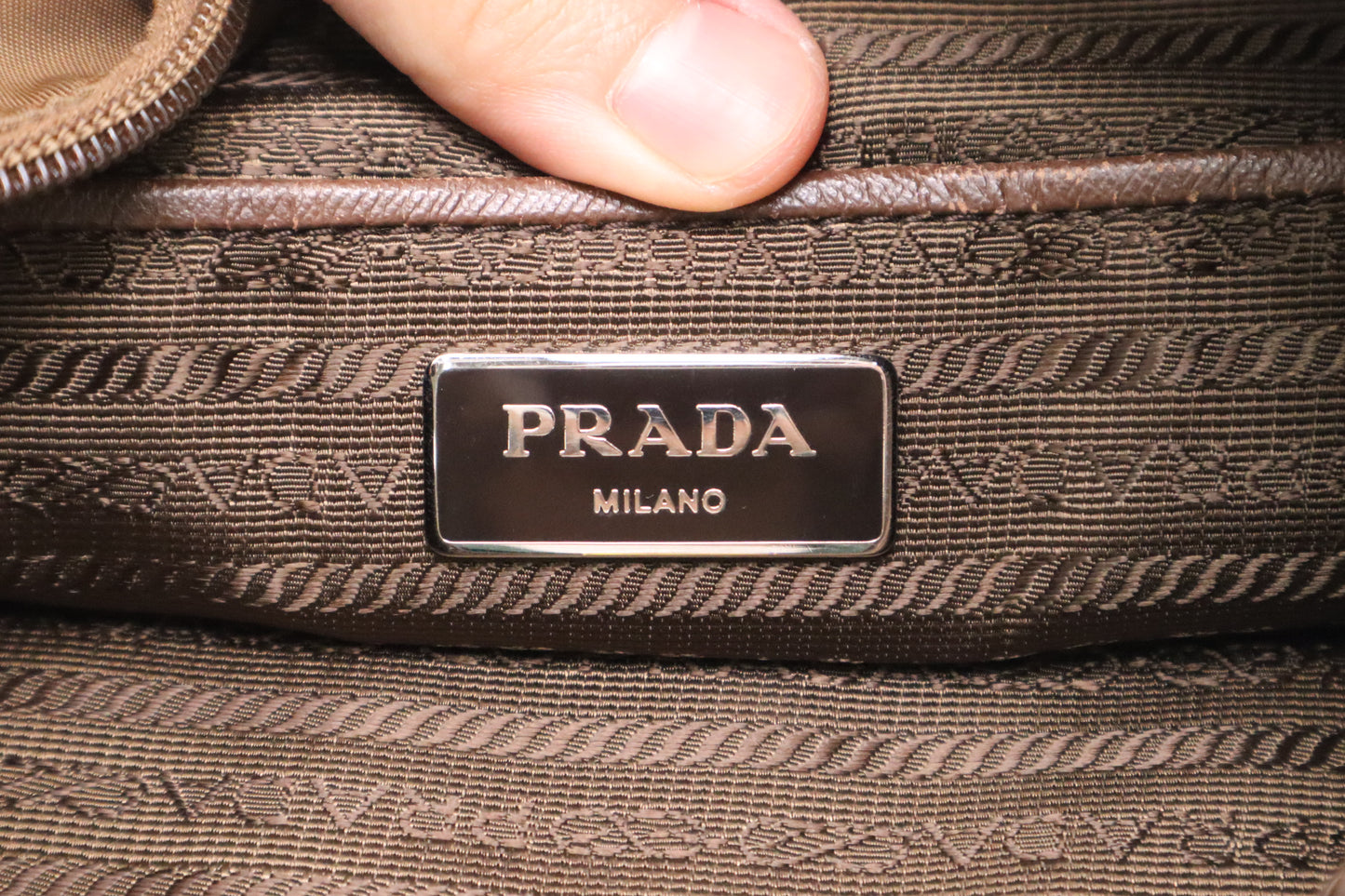Prada Crossbody in Brown Tessuto Nylon
