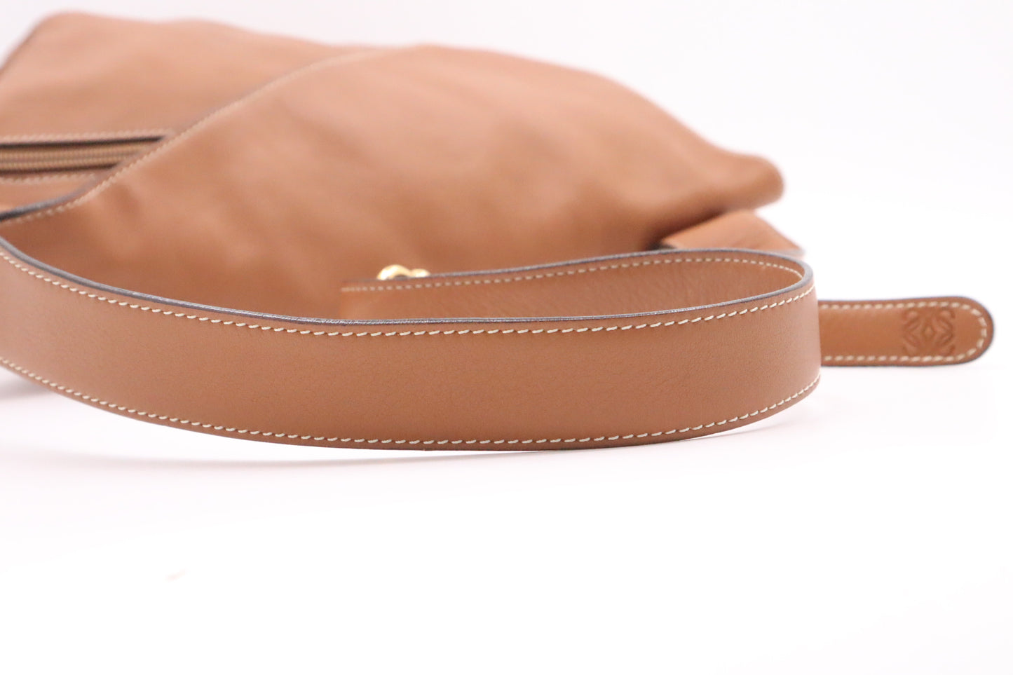 Loewe Anton Shoulder Bag in Brown Leather