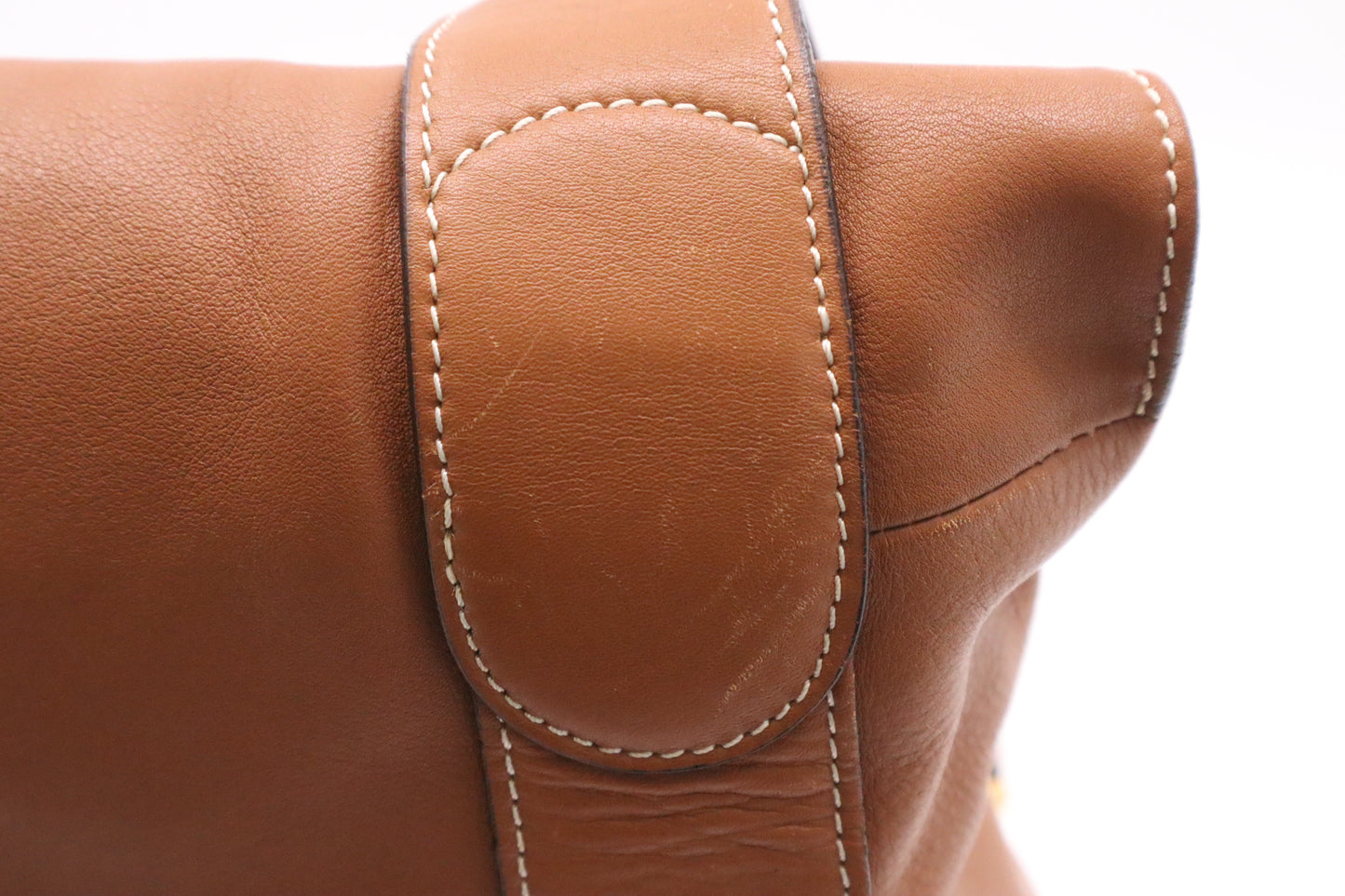 Loewe Anton Shoulder Bag in Brown Leather