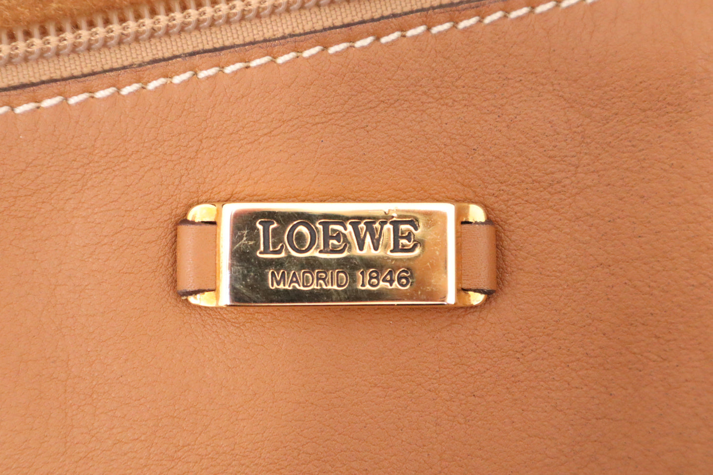 Loewe Anton Shoulder Bag in Brown Leather