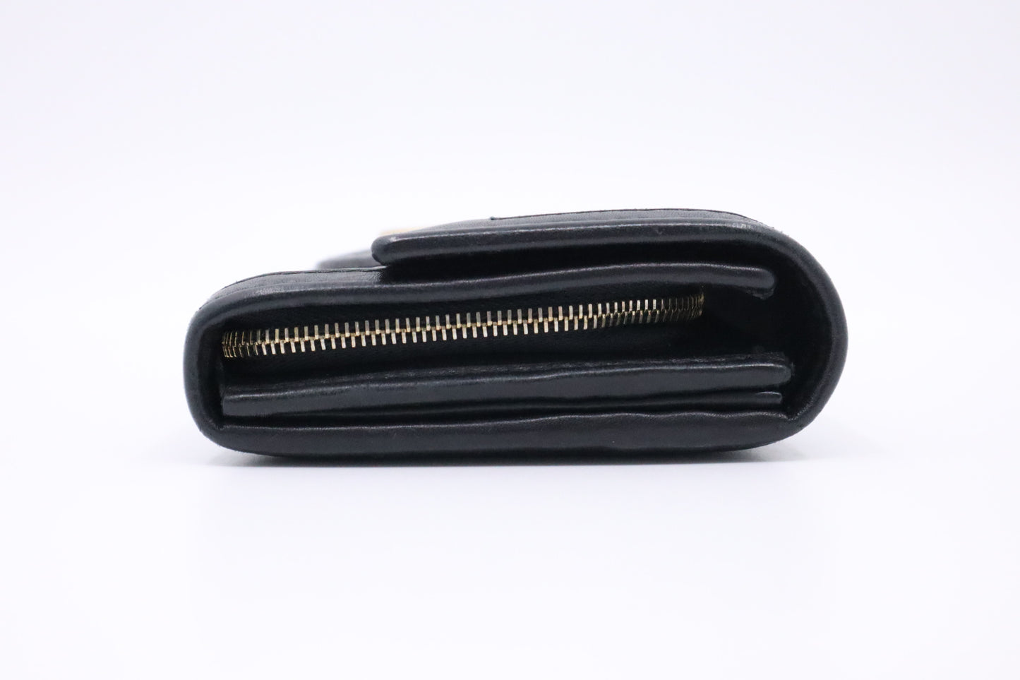 Gucci Continental Wallet in Black Guccissima Leather