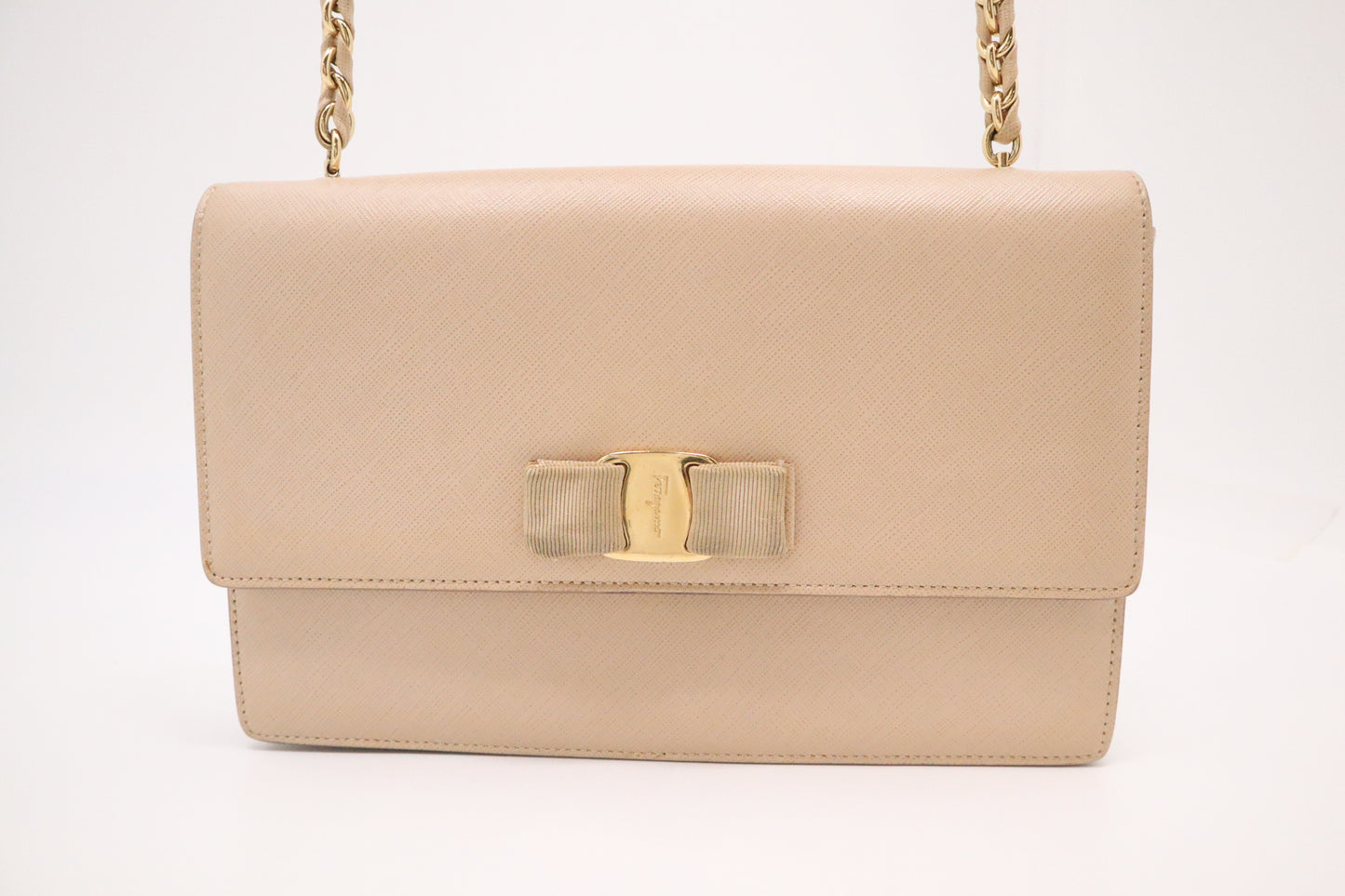 Ferragamo Handbag in Tan Leather