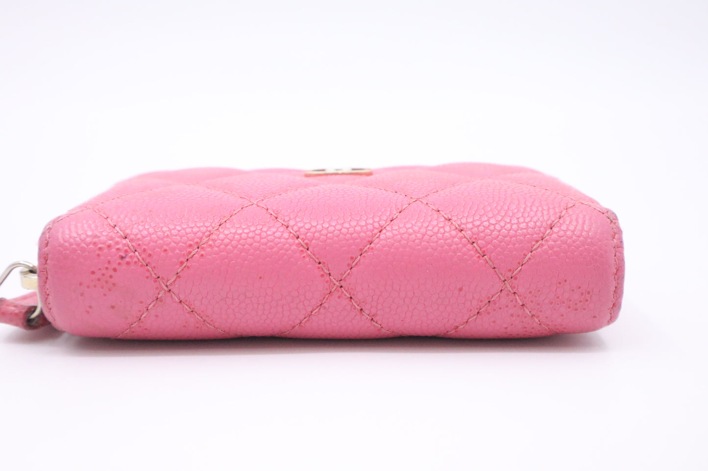 Chanel Compact Zippy in Pink Caviar Leather