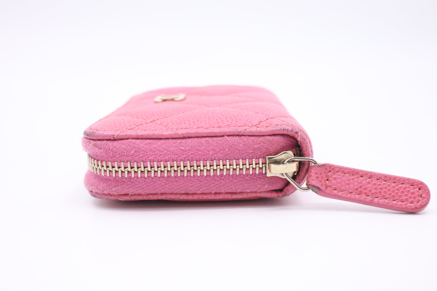Chanel Compact Zippy in Pink Caviar Leather