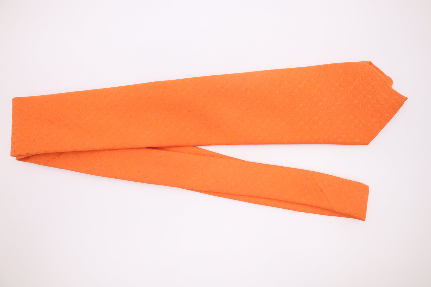 Louis Vuitton Tie in Orange Silk