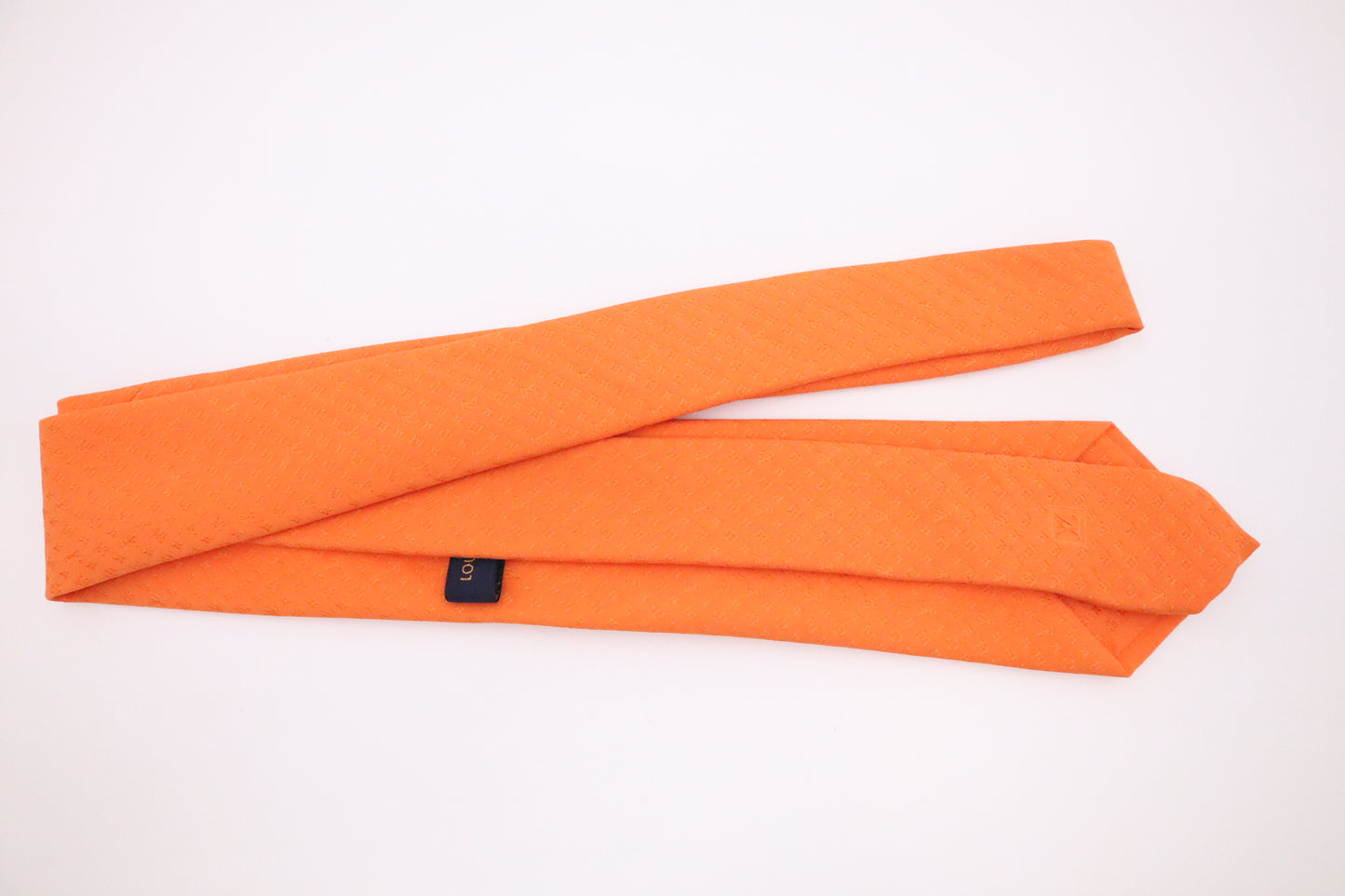 Louis Vuitton Tie in Orange Silk