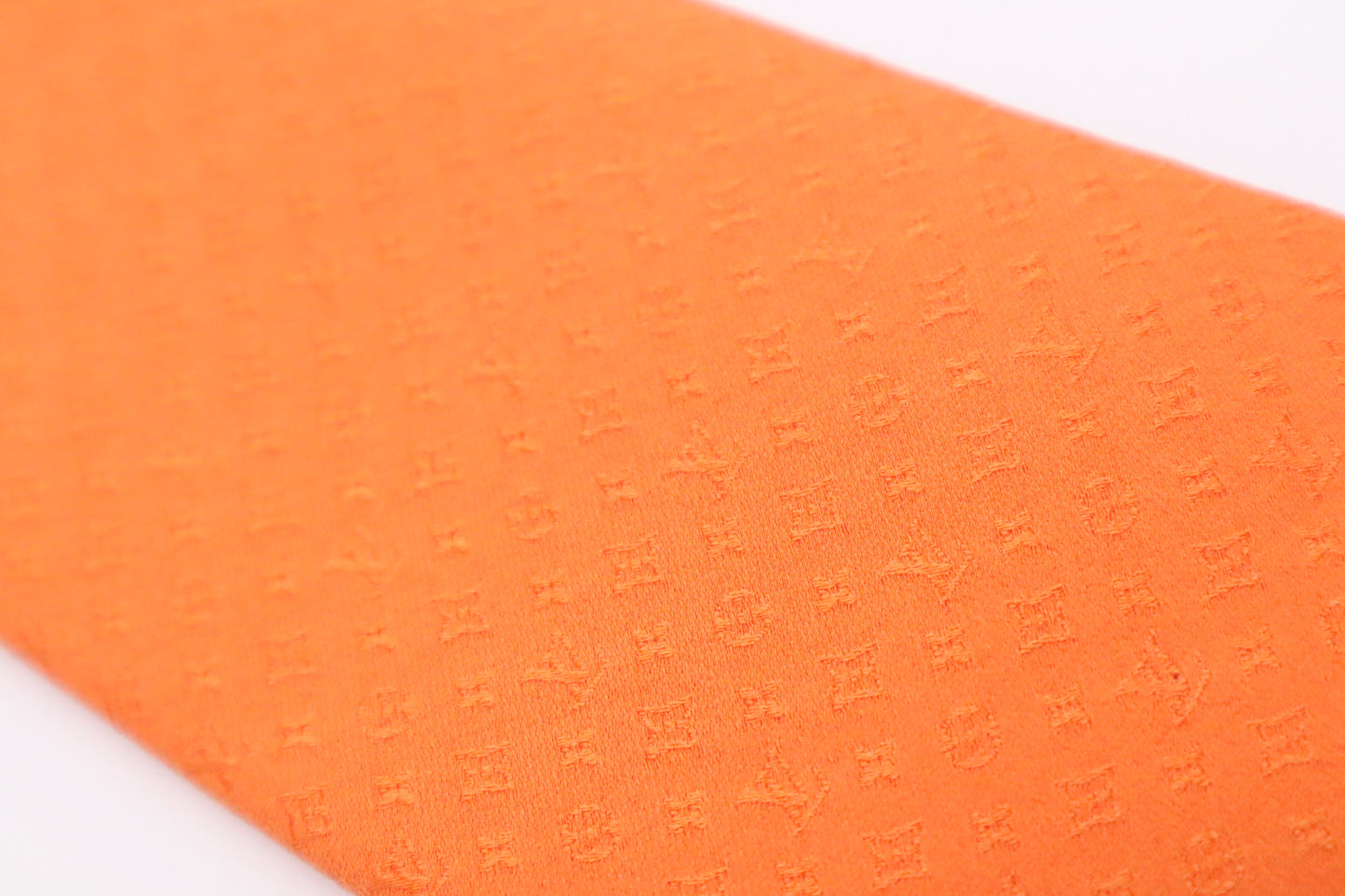 Louis Vuitton Tie in Orange Silk