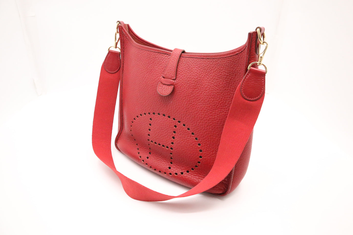 Hermes Evelyne GM in Red Leather