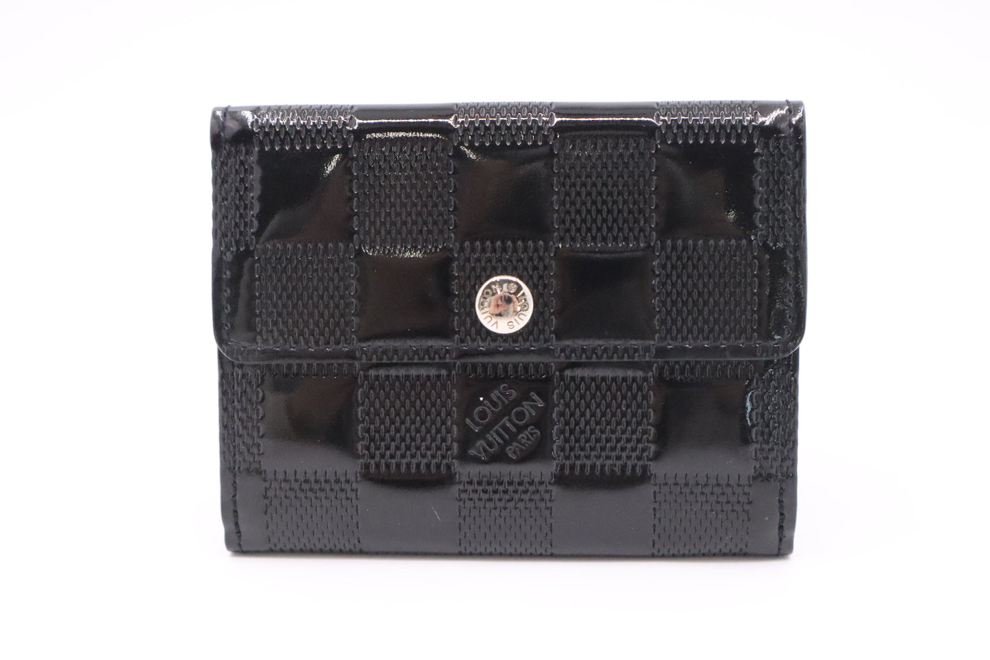 Louis Vuitton Ludlow Wallet in Black Damier Vernis Leather