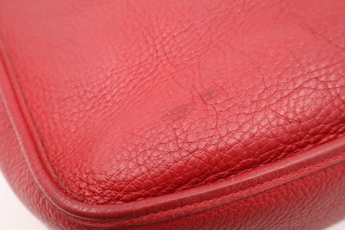 Hermes Evelyne GM in Red Leather