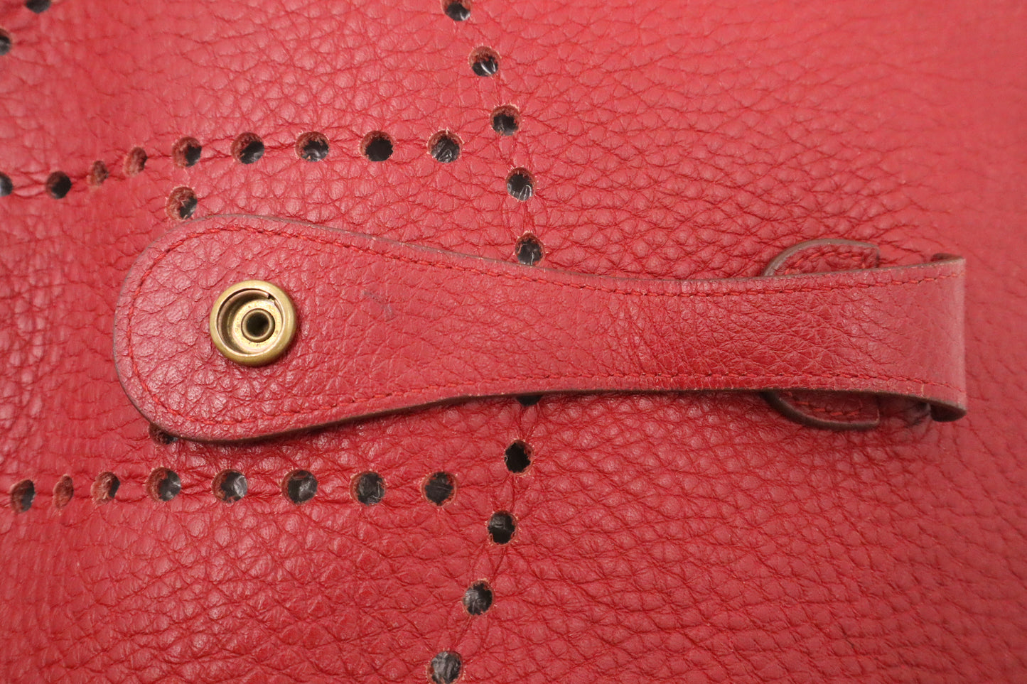 Hermes Evelyne GM in Red Leather
