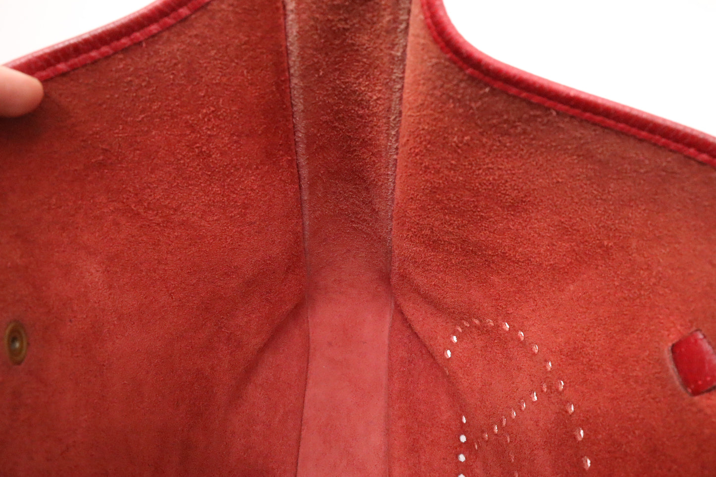 Hermes Evelyne GM in Red Leather