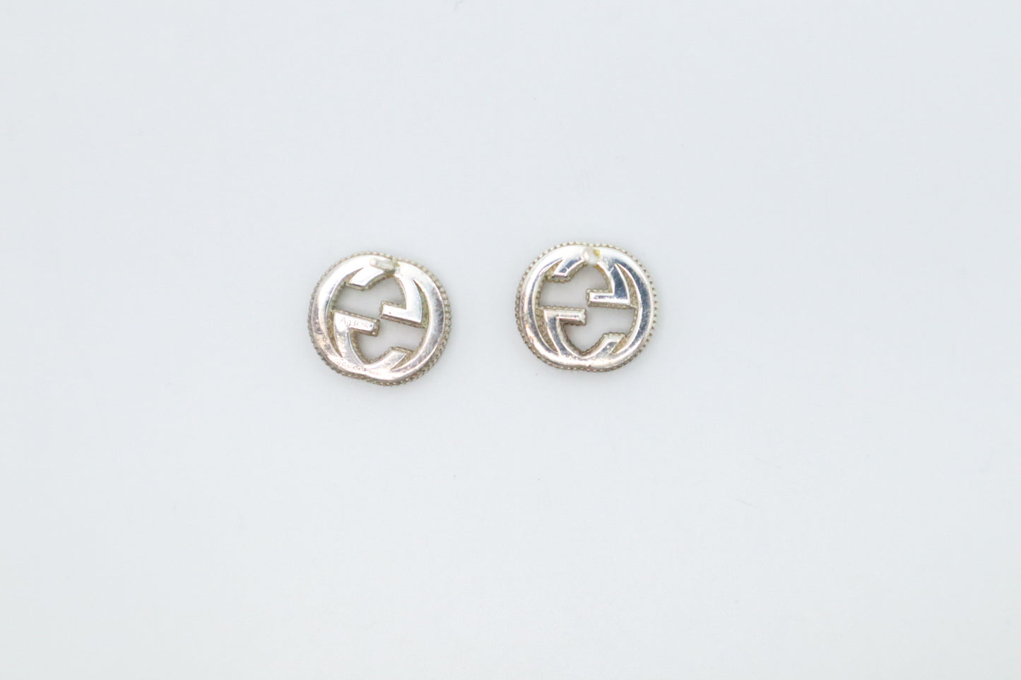 Gucci GG Stud Earrings in Sterling Silver