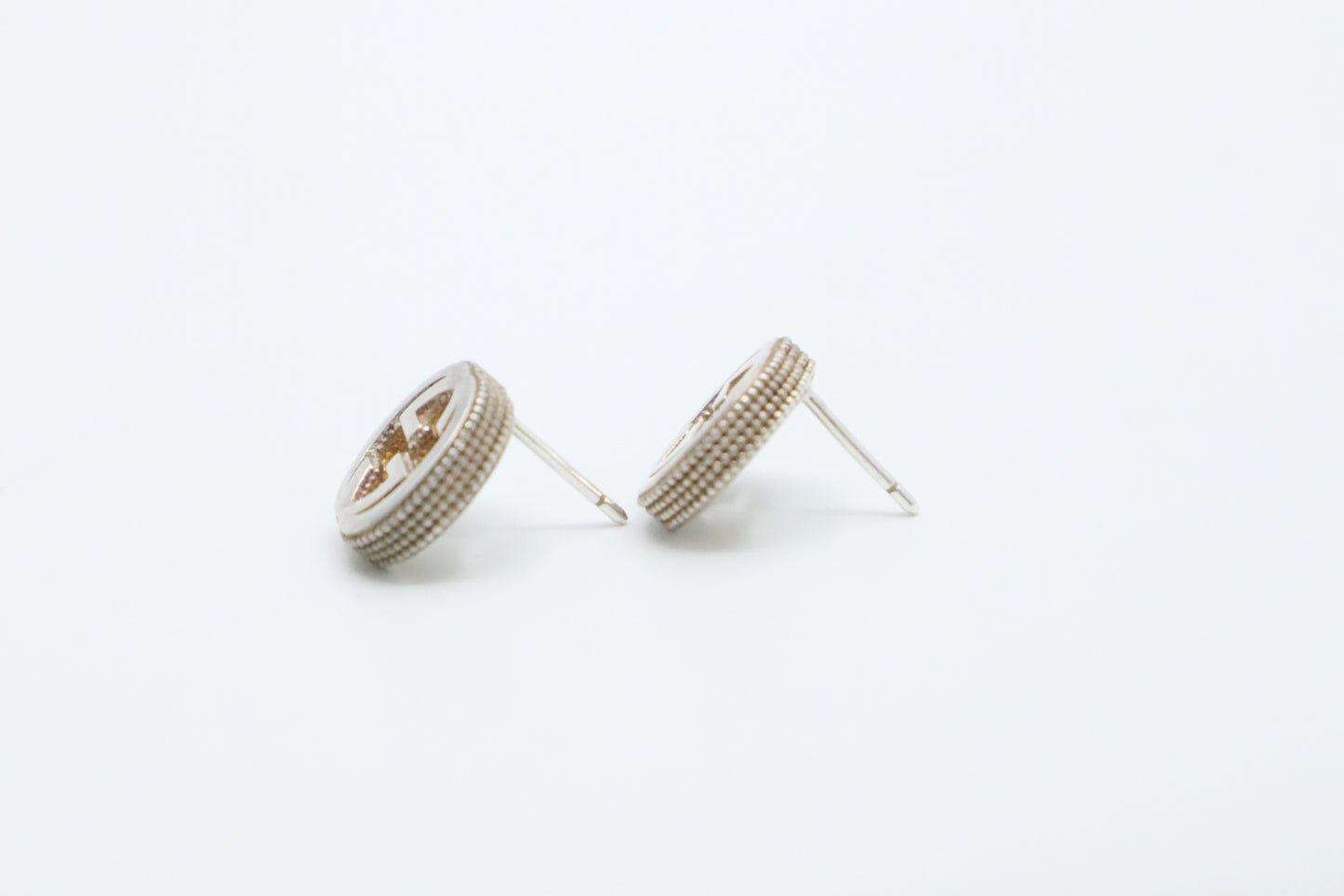 Gucci GG Stud Earrings in Sterling Silver