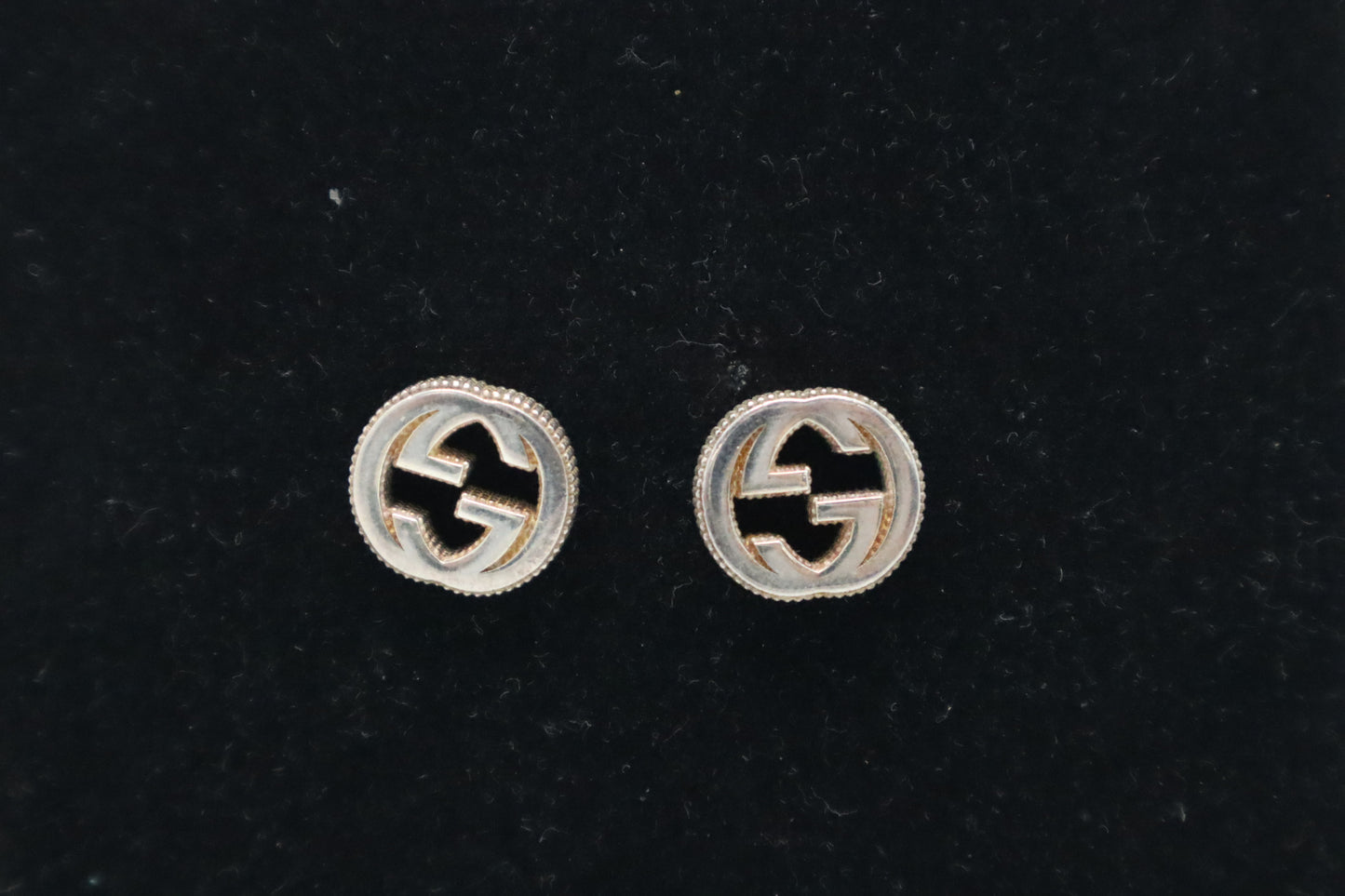 Gucci GG Stud Earrings in Sterling Silver