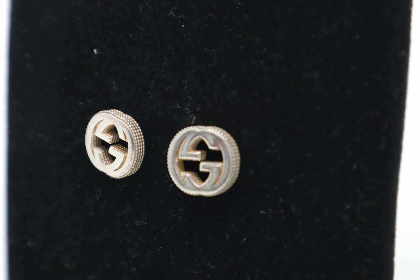 Gucci GG Stud Earrings in Sterling Silver