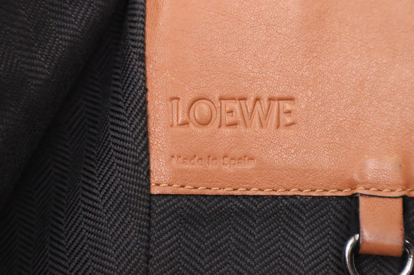 LOEWE Small Hammock Bag in Brown Leather