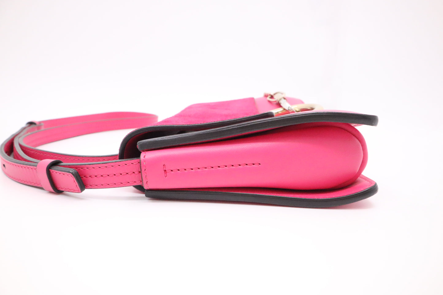 Chloe Faye Shoulder Bag in Pink Leather