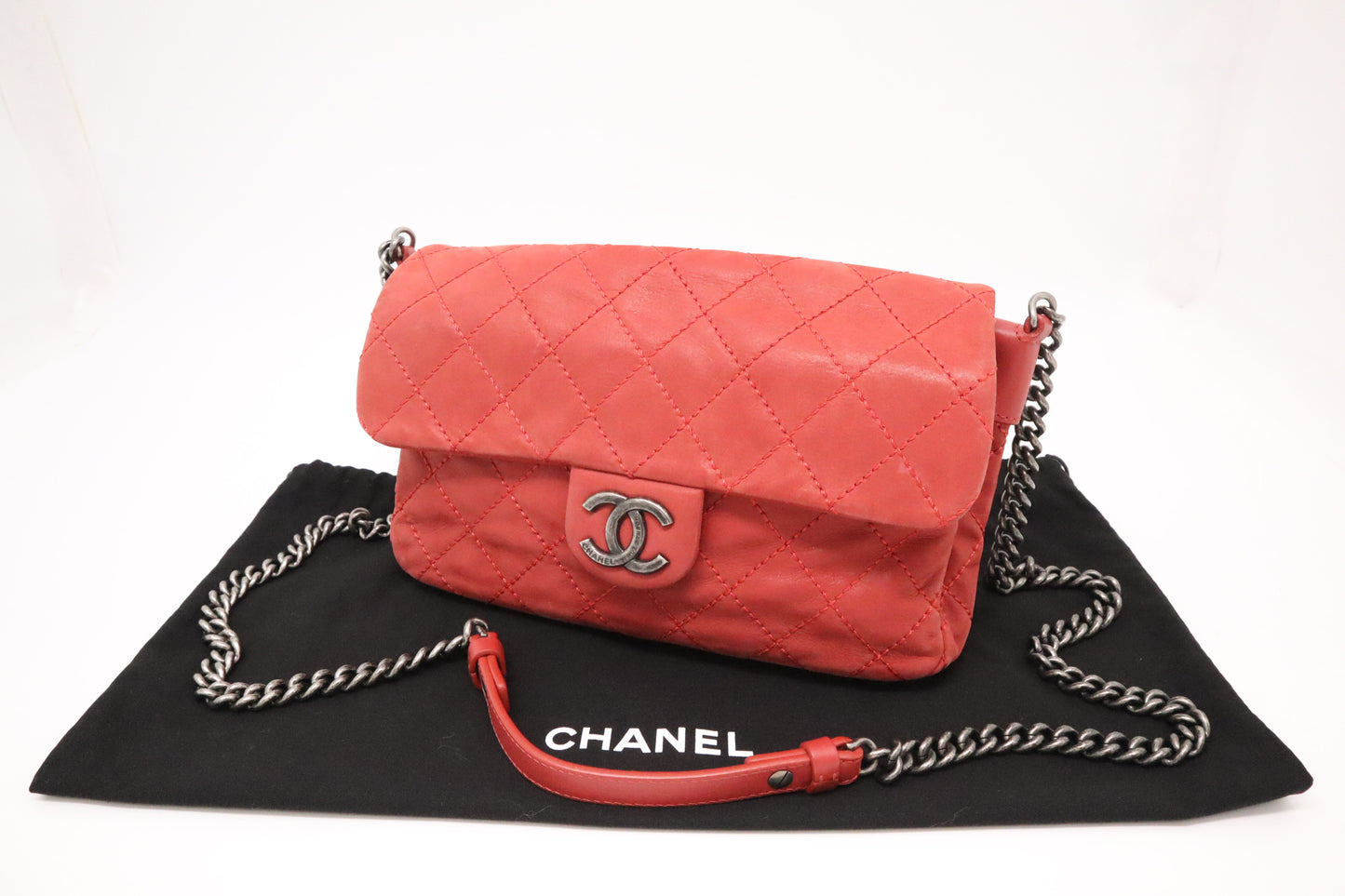 Chanel Coco Daily Flap in Red Leather