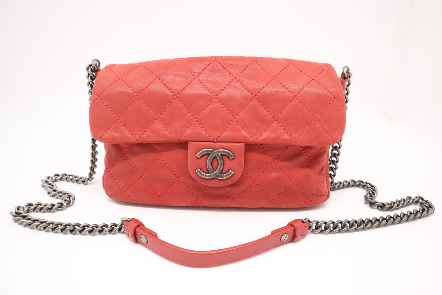 Chanel Coco Daily Flap in Red Leather