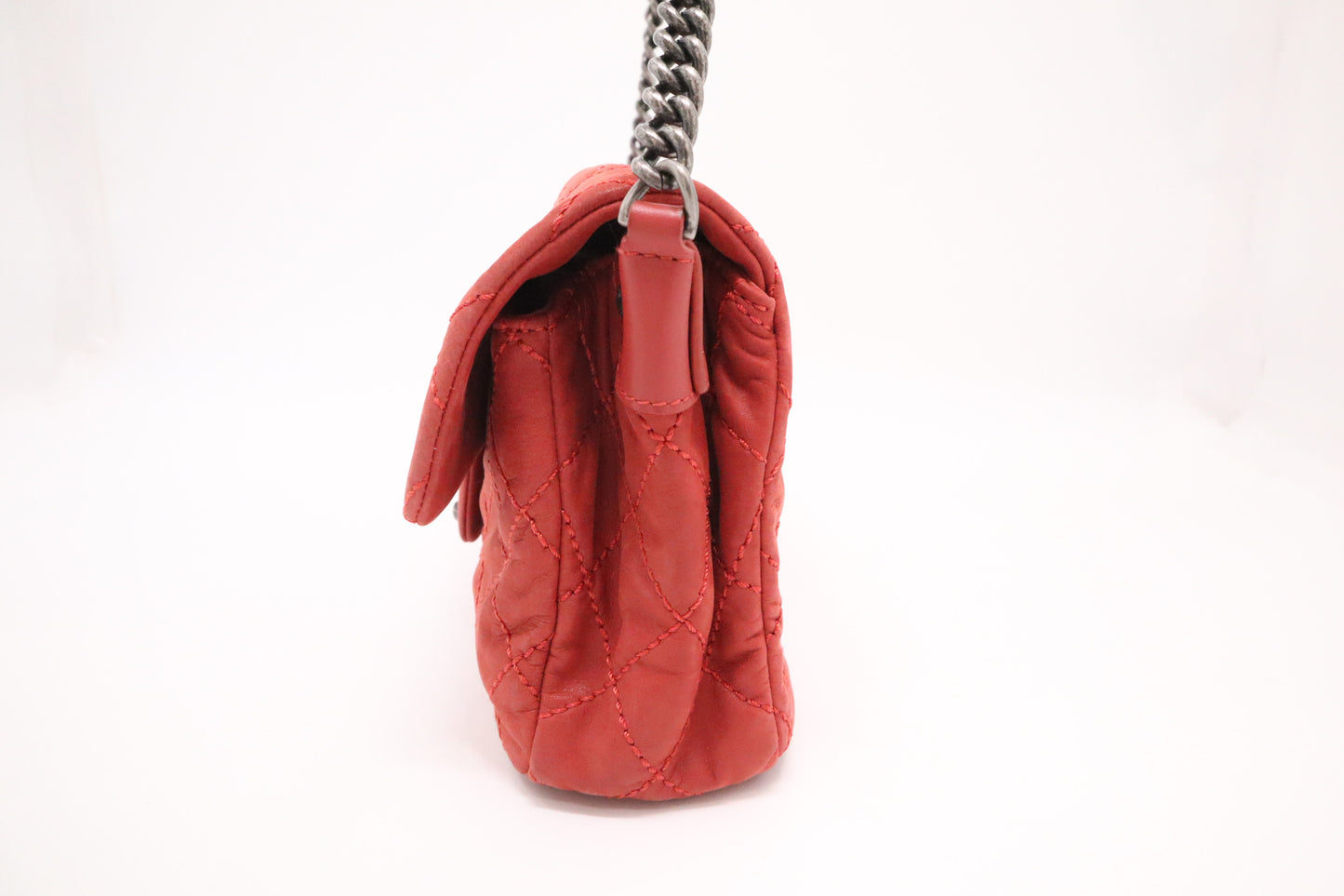 Chanel Coco Daily Flap in Red Leather