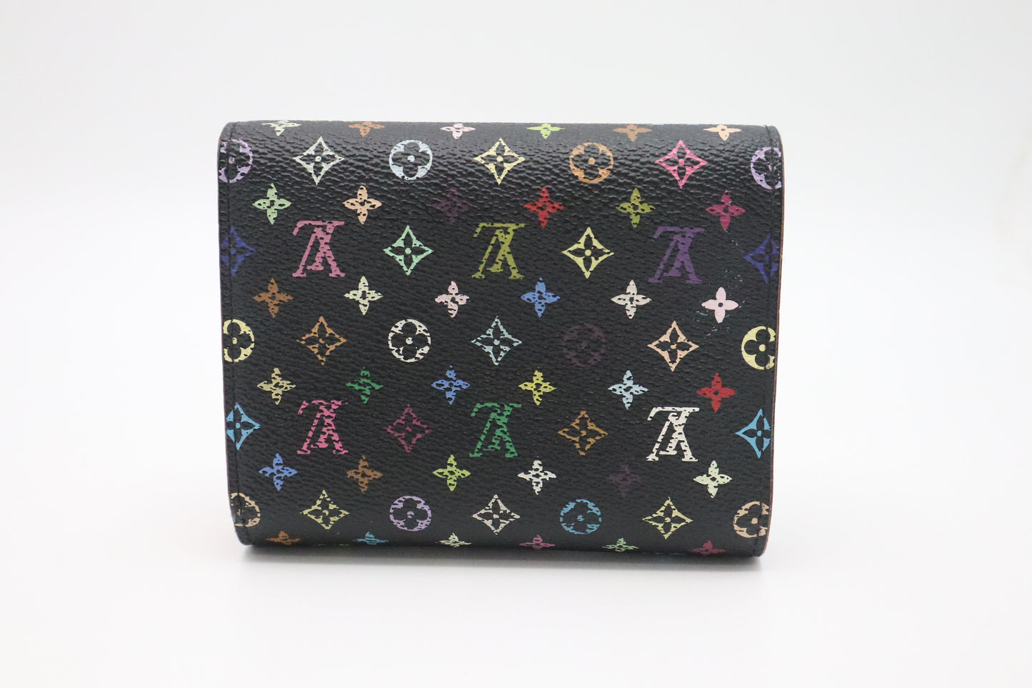 Louis Vuitton Portefeuille Joy Wallet in Black Multicolor Monogram Canvas