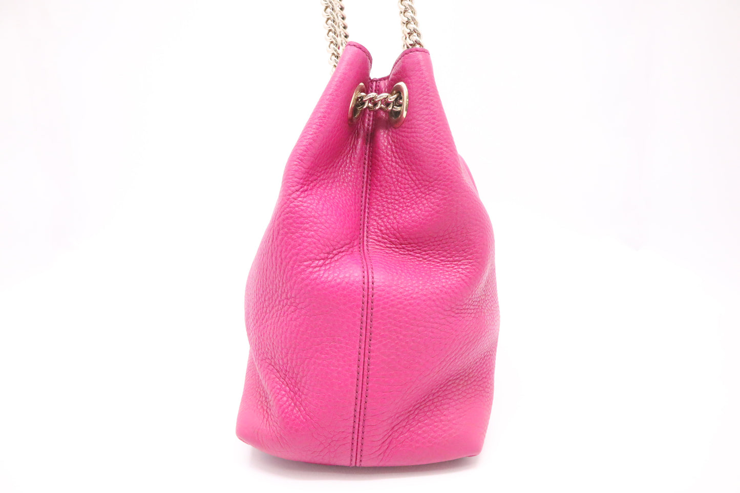 Gucci Soho Chain Shoulder Bag in Pink Leather