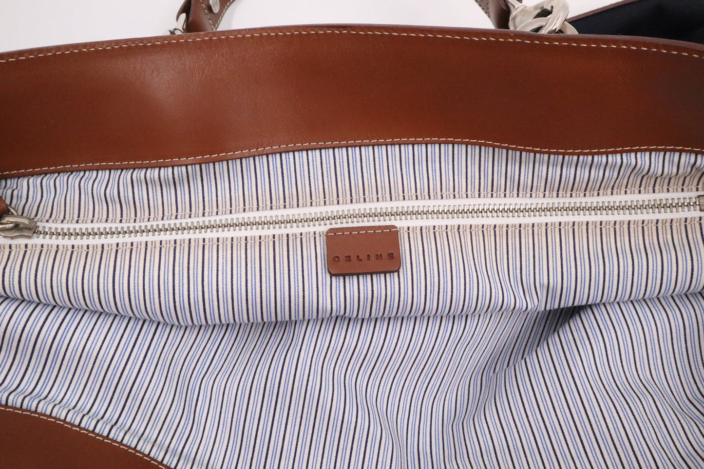 Celine Tote in Blue Canvas
