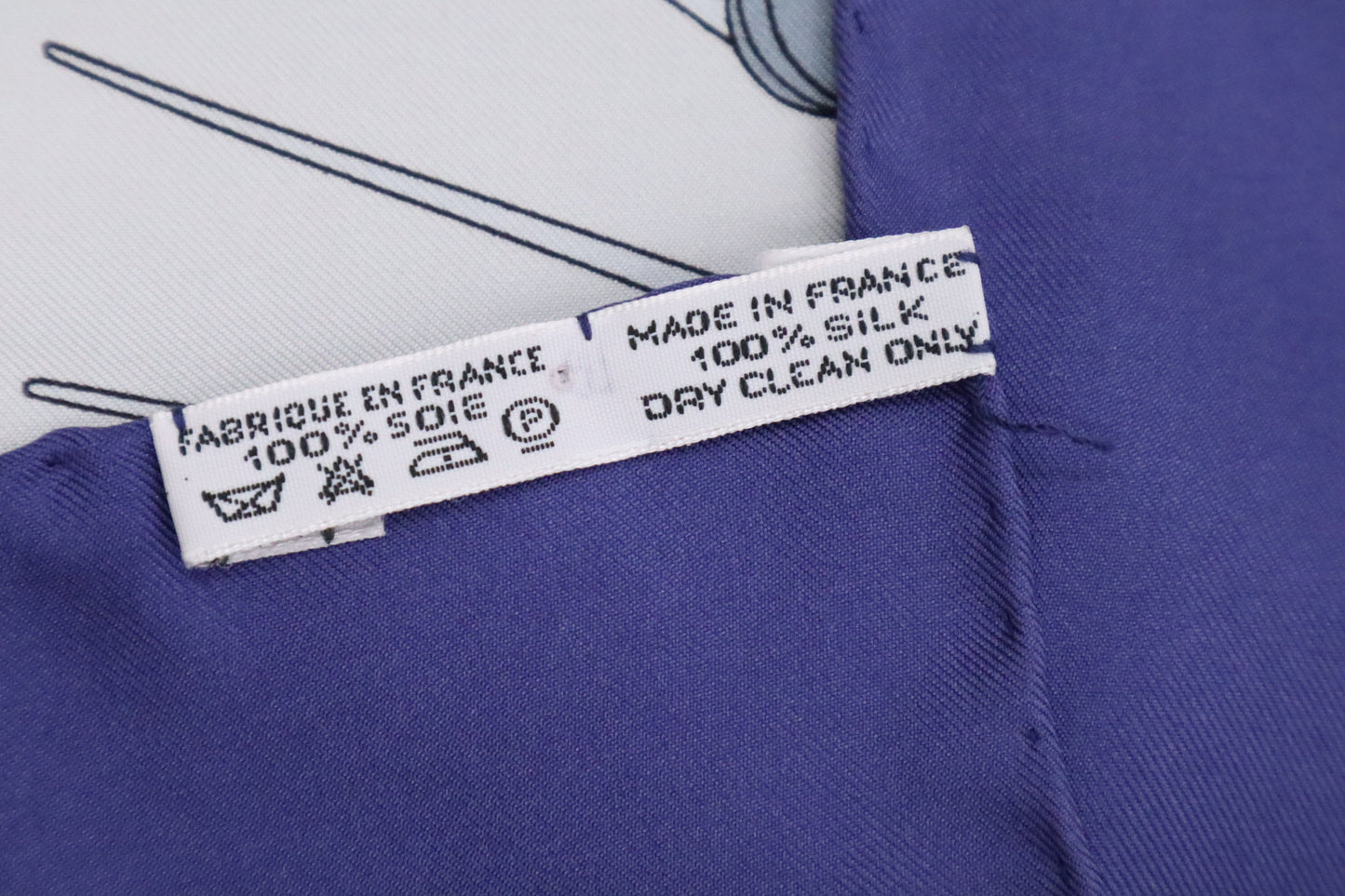 Hermes "Traite des Armes" Carre 90 in Blue Silk