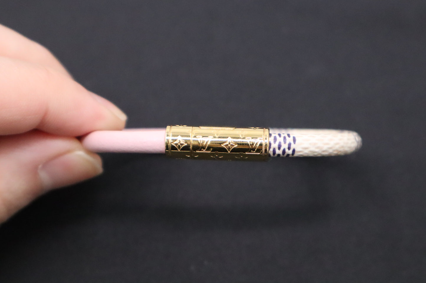 Louis Vuitton Daily Confidential Bracelet in Damier Azur and Pink Canvas