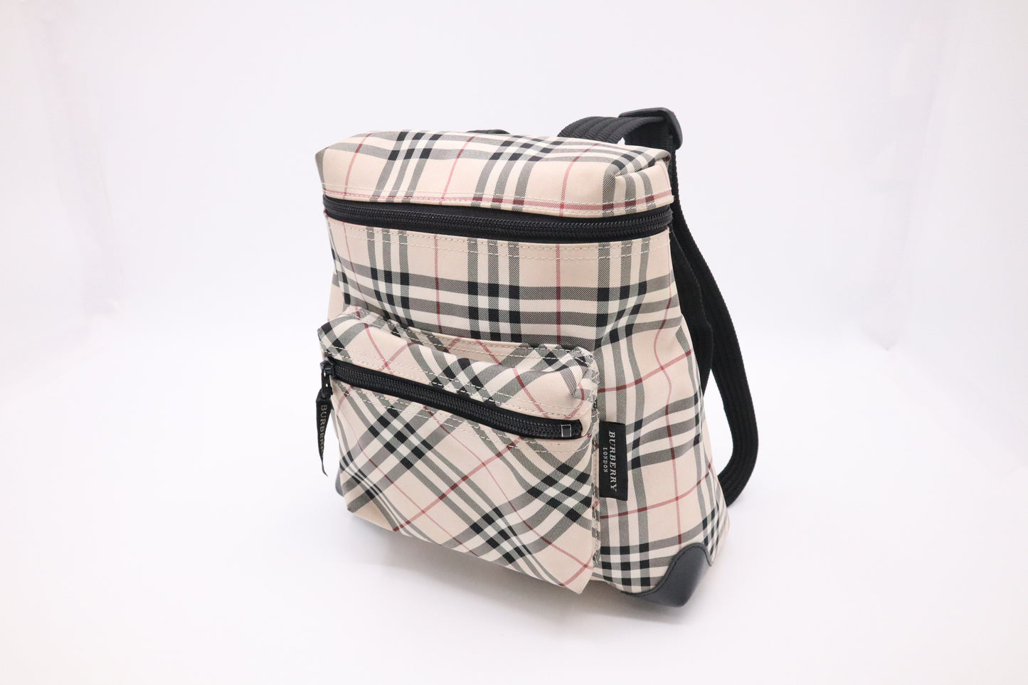 Burberry Backpack in Beige Check Nylon