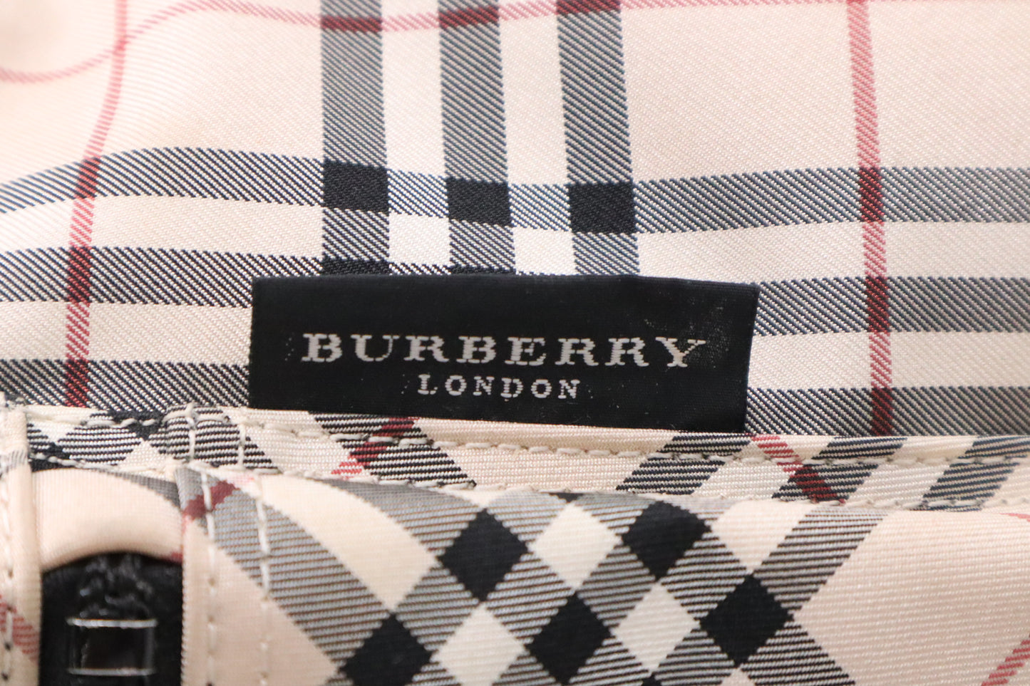 Burberry Backpack in Beige Check Nylon